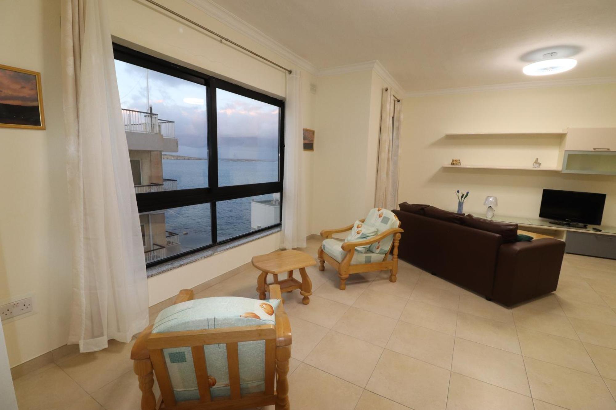 Ferienwohnung The Sea Just Across The Road - Flat 3 St. Paul's Bay Exterior foto